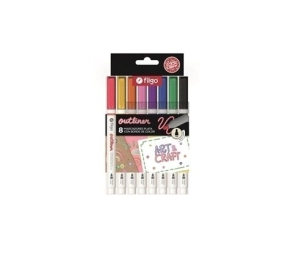 MARCADOR FILGO OUTLINER ART&CRAFT x 8u