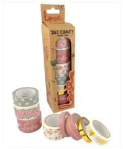 IBI CRAFT WASHI TAPE BOX x 8u DE 5mts 