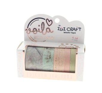 IBI CRAFT WASHI TAPE BOX x 5u DE4mts BUTTERFLIES EDITIO