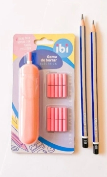 IBI GOMA ELECTRICA DE BORRAR LAPIZ (+20 REPUESTOS)
