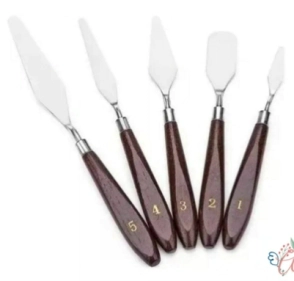 IBI SET DE ESPATULAS PALETTE KNIVES METALICAS x 5 pcs