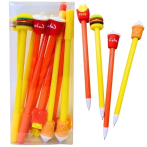 BOLIGRAFO COLOURS FAST FOOD X 12 UN