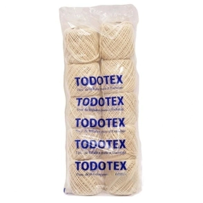 HILO TODOTEX ALGODON CRUDO N&ordm;04 3 HEBRAS x 10u