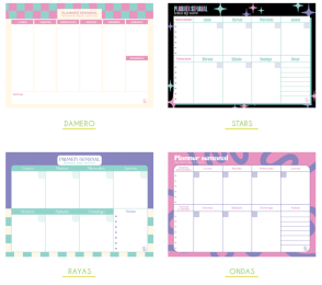 PLANNER RY 29.7x21cm SEMANAL MO&Ntilde;OS TRENDY x 50hjs
