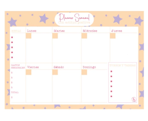 PLANNER RY 29.7x21cm SEMANAL MO&Ntilde;OS TRENDY x 50hjs