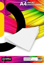 PAPEL FOTOGRAFICO OFFICE A4 180grs x 20hjs