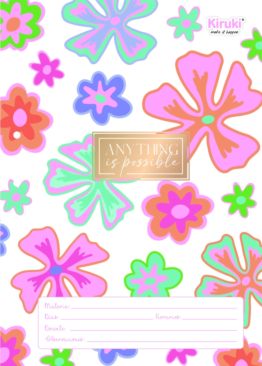 SEPARADOR KIRUKI A4 FLOWERS x 6u