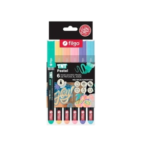 MARCADOR FILGO TNT AL AGUA PASTEL P/PINCEL x 6u