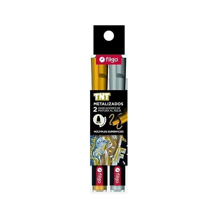 MARCADOR FILGO TNT AL AGUA METAL x 2u