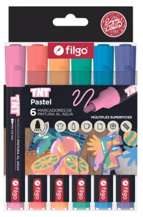 MARCADOR FILGO TNT AL AGUA APTEL 3.0 x 6u