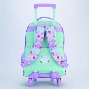 MOCHILA FILGO 3D 18" CON CARRITO / GATITO