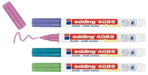 MARCADOR EDDING SET E-4085/4 BL CHALCK MARKER METALLIC ASSORT x 4u