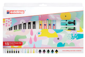 MARCADOR EDDING SET PASTEL POWER x 15u