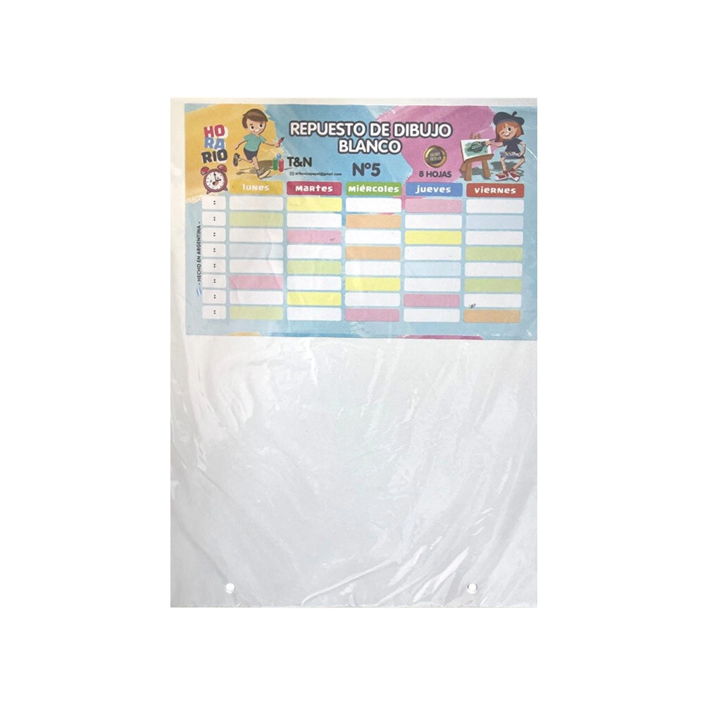 REPUESTO DIBUJO T&N N�5 x 8hjs