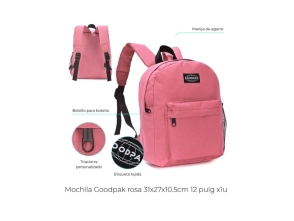 MOCHILA GOODPAK 31x27x10.5 cm 12"