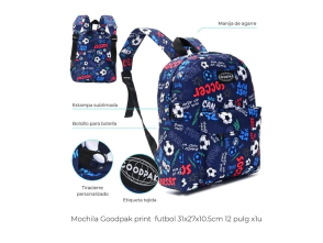 MOCHILA GOODPAK PRINT 31x27x10.5 cm 12"