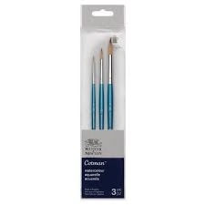 WINSOR&NEWTON PINCEL COTMAN BRUSH SHORT x 3pz