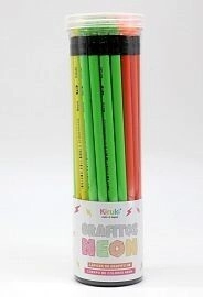 LAPIZ GRAFITO KIRUKI HB NEON x 36u