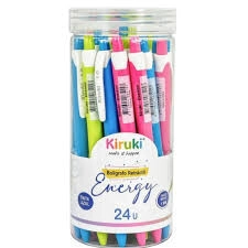 BOLIGRAFO KIRUKI ENERGY x 24u AZULES