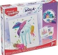 KIT MAPED AQUA ART - CUADROS ACUARELA - UNICORNIOS