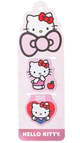 MOOVING HELLO KITTY MAGNETIC BOOKMARKS x 2u