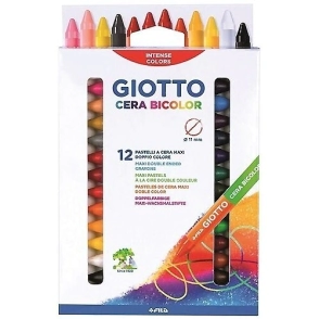 PINTURITAS GIOTTO CERA BICOLOR x 24 COLORES