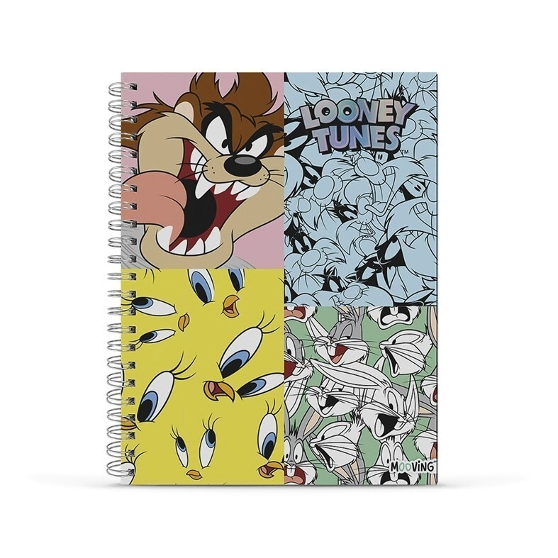 CUADERNO MOOVING A4 T/D LOONEY TUNES x 96hjs RY