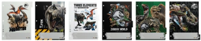 SEPARADOR MOOVING N&ordm;3 JURASSIC WORLD x 6hjs