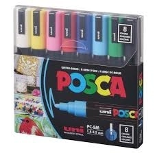 MARCADOR POSCA PC-5M 1.8-2.5mm x 8u