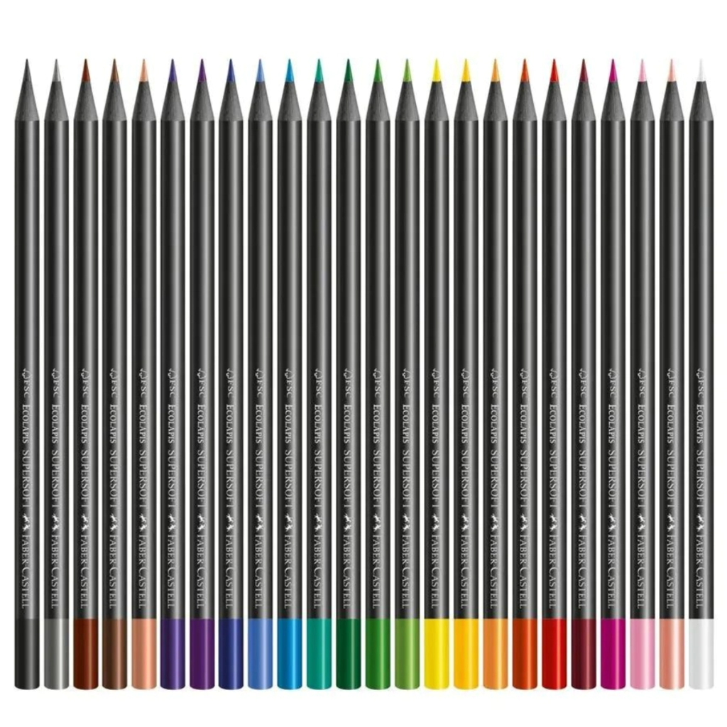 LAPICES COLOR FABER-CASTELL ECOLAP. SUPERSOFT x 50u
