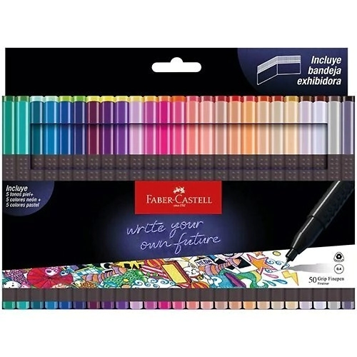 MICROFIBRA FABER-CASTELL GRIP FINEPEN x 50u