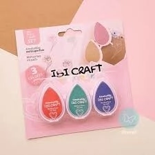 IBI CRAFT ALMOHADILLAS DE COLORES 45x33mm SET 3 COL PASTEL