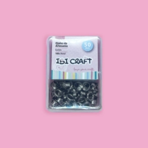 IBI CRAFT OJALILLOS ALUMINIO (EYELET) x 50 Pcs PLATA
