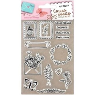 IBI CRAFT SELLO SILICONADO CRISTAL 4x6" CORREO BONITO