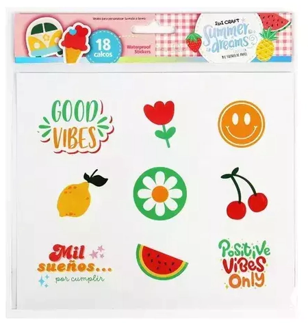 IBI CRAFT STICKER 18*21cm SUMMER x 2 pcs
