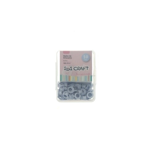IBI CRAFT OJALILLOS ALUMINIO (EYELET) x 50 pcs BLANCO