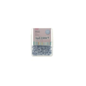 IBI CRAFT OJALILLOS ALUMINIO (EYELET) x 50 pcs BLANCO