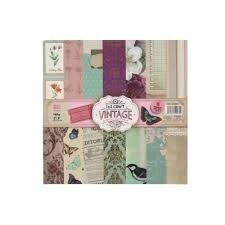 IBI CRAFT PAPEL P/SCRAP 20*20cm x 28hjs VINTAGE