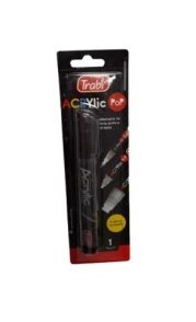 MARCADOR TRABI ACRYLIC POP 2-4MM NEGRO