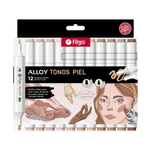 MARCADOR FILGO ALLOY ARTISTICO D/P PIEL x 12u