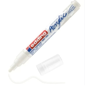 MARCADOR EDDING 5100 ACRYLIC MEDIO BLANCO SE&Ntilde;AL