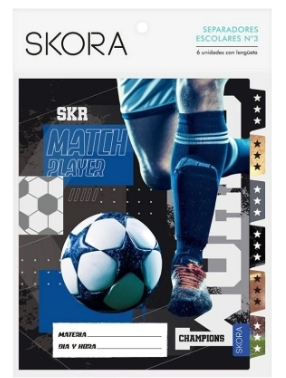 SEPARADOR SKORA N�3 FUTBOL x 6u