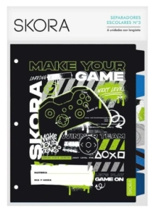 SEPARADOR SKORA N&ordm;3 GAMER x 6u