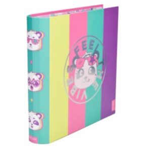 CARPETA SKORA ESCOLAR 3x40 ANIMALES PASTELES