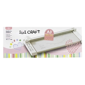 IBI CRAFT GUILLOTINA ROTATIVA A3 460mm PLAT/MET 3 en 1 ROSA