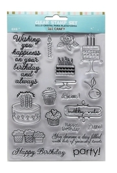 IBI CRAFT SELLO SILICONADO CRISTAL 6X8" PARTY