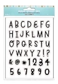 IBI CRAFT SELLO SILICONADO CRISTAL 6X8 ABECEDARIO Y NUMERO
