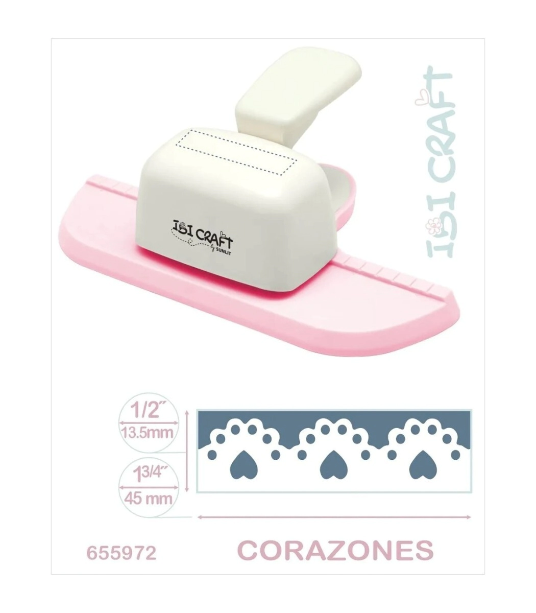 IBI CRAFT PERFORADORA ARTISTICA DE GUARDAS JUMBO CORAZONES