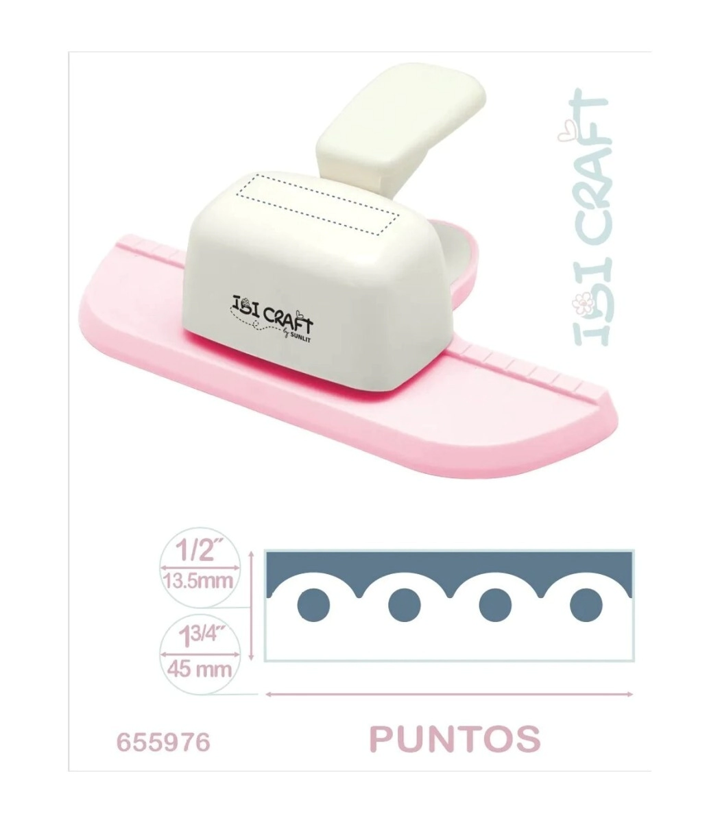 IBI CRAFT PERFORADORA ARTISTICA DE GUARDAS JUMBO PUNTOS