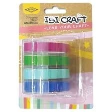 IBI CRAFT MOTEX CINTA P/ROTULAR 9 mm*3mts. SET x 4 PASTELES